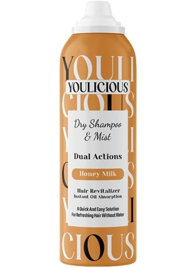 Youlicious Dry Shampoo & Hair Mist Honey Milk 200ml